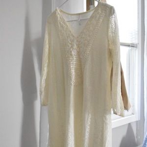 White Lace Dress - Like New! Size S